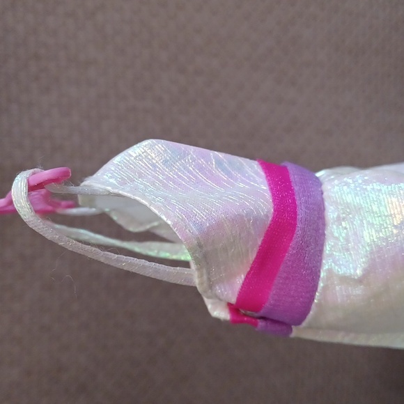 Vintage Barbie Dress Mattel Doll 80's Crystal Barbie Iridescent Dress Gown - Picture 12 of 17